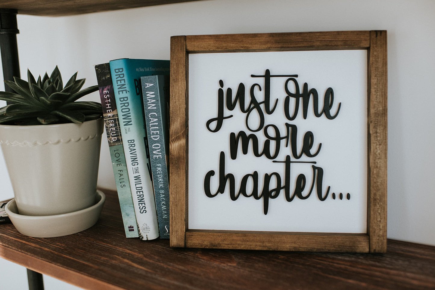 Just One More Chapter Framed Sign image 1
