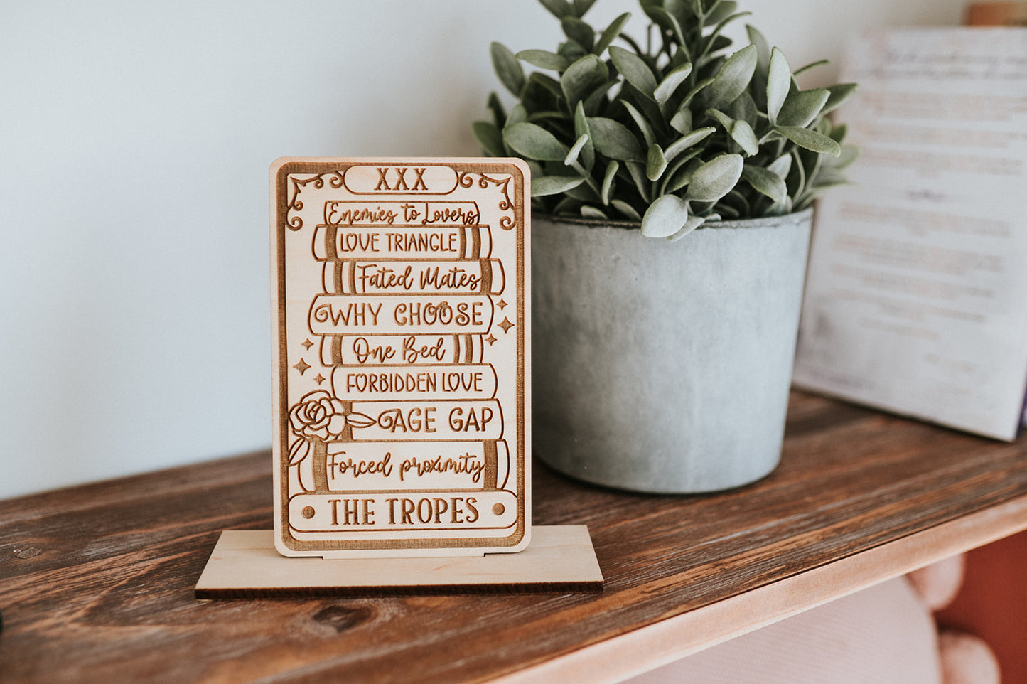 The Tropes Tarot Card Shelf Sitter w/ Stand image 0
