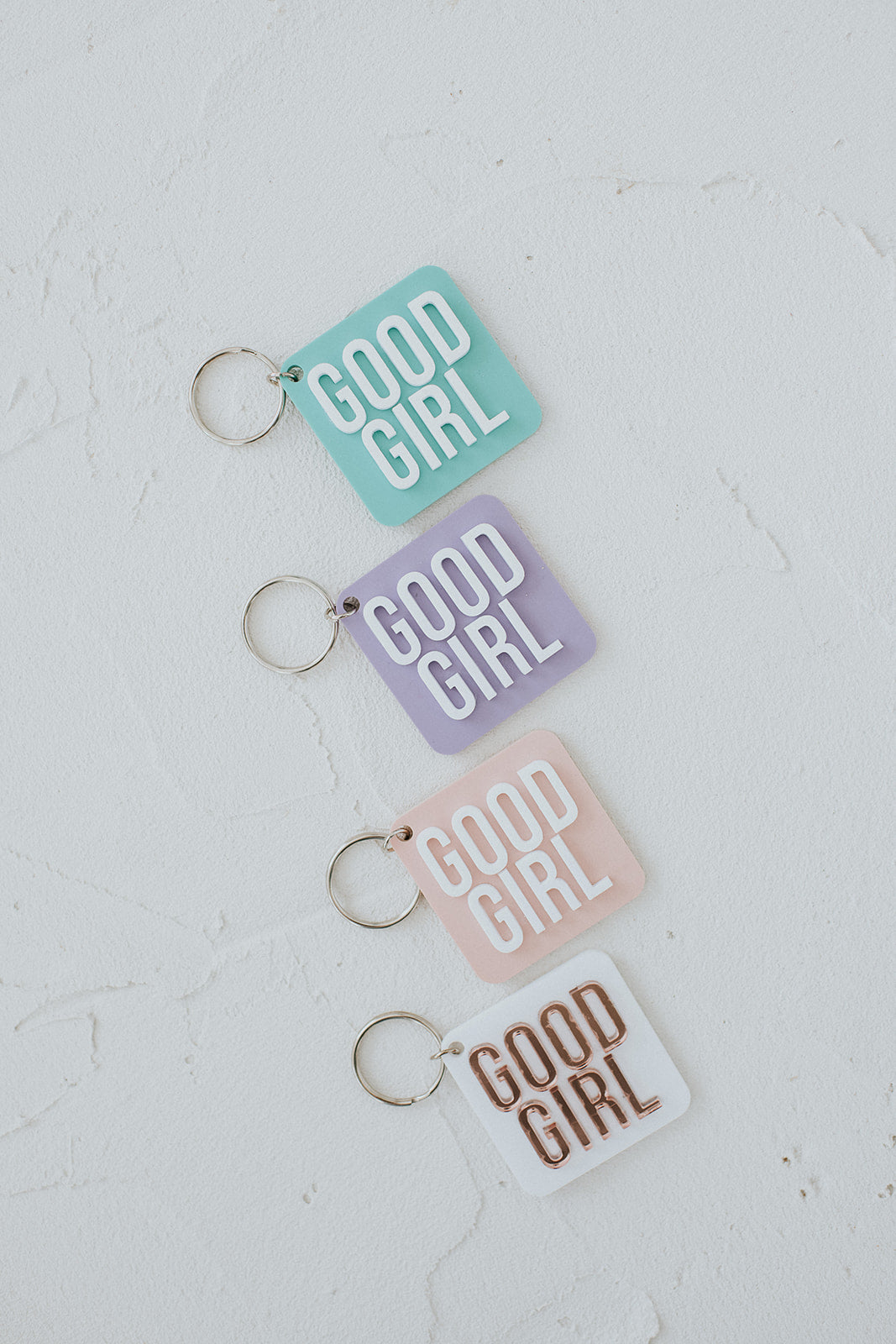 Good Girl Square Acrylic Keychain image 4