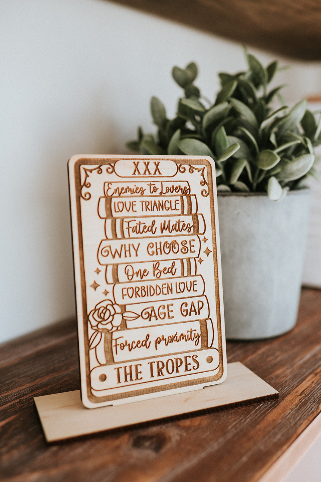 The Tropes Tarot Card Shelf Sitter w/ Stand image 1