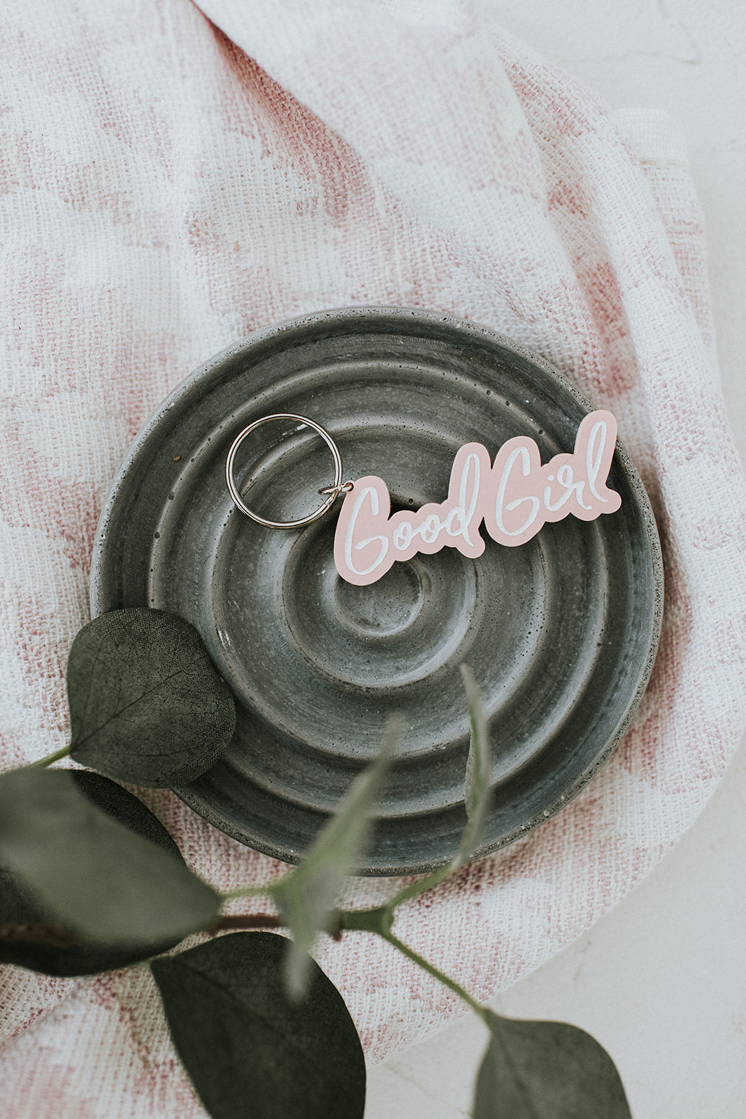 Good Girl Script Acrylic Keychain image 0