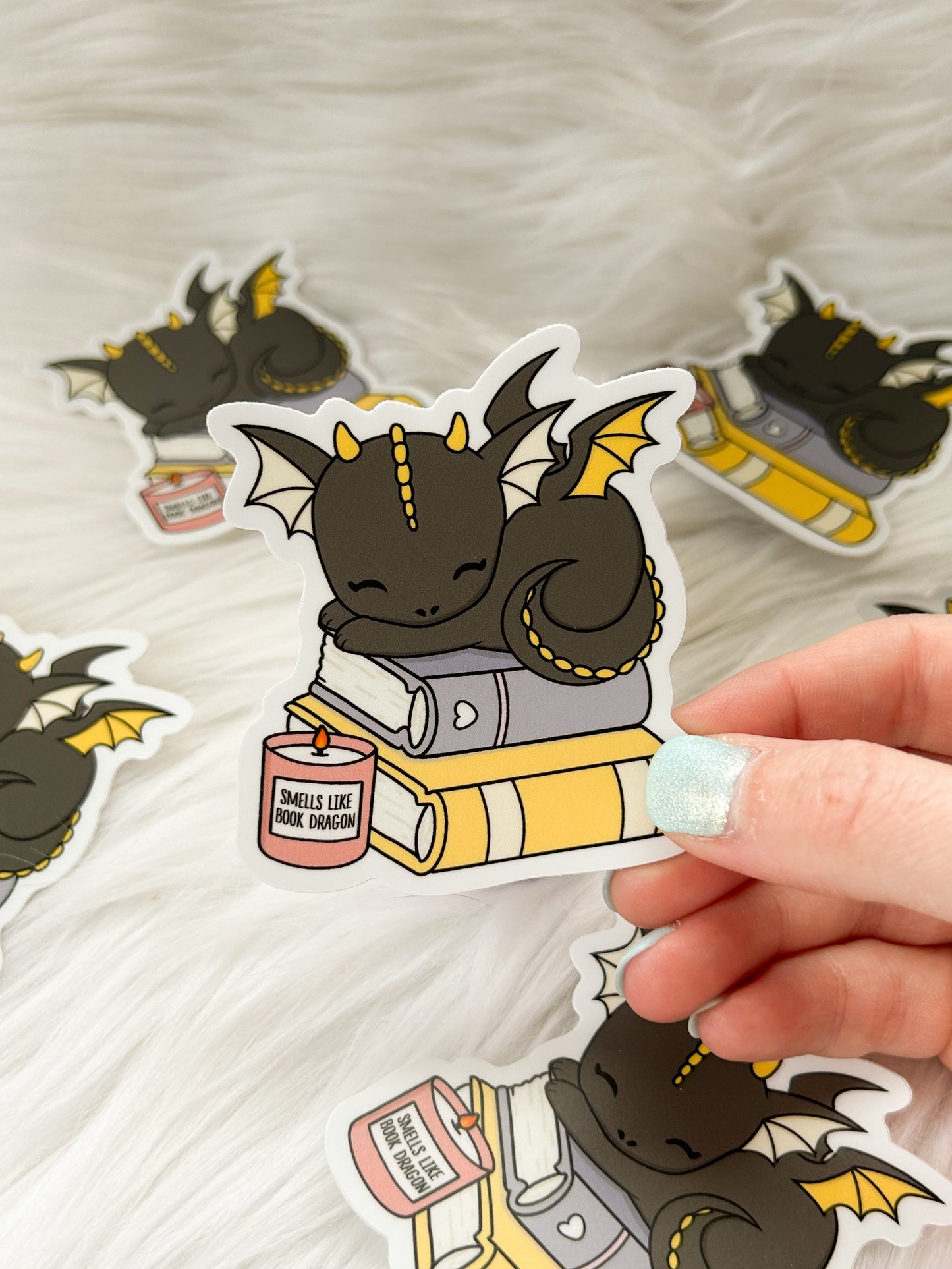 Book Dragon Sticker