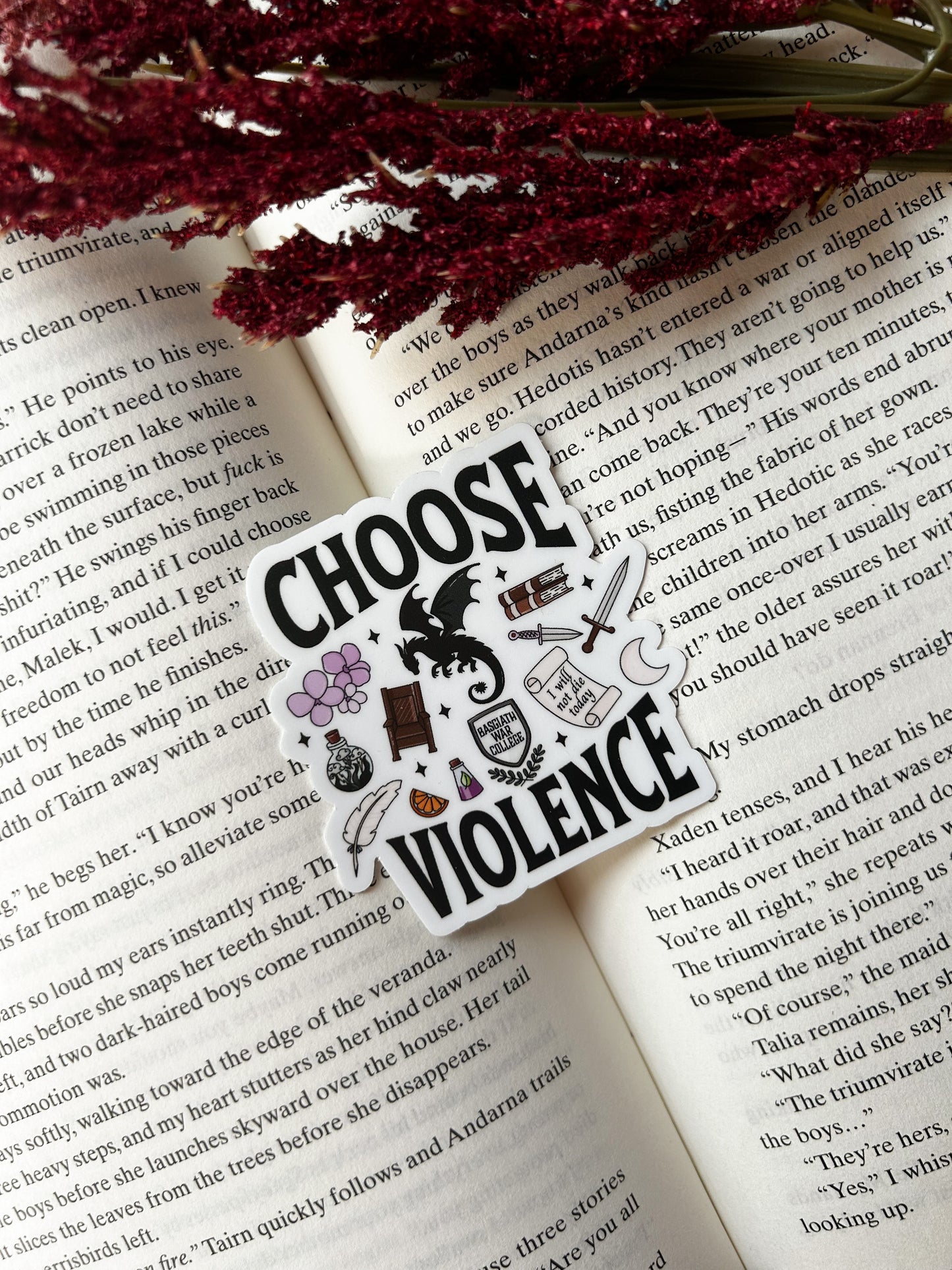 Choose Violence Sticker