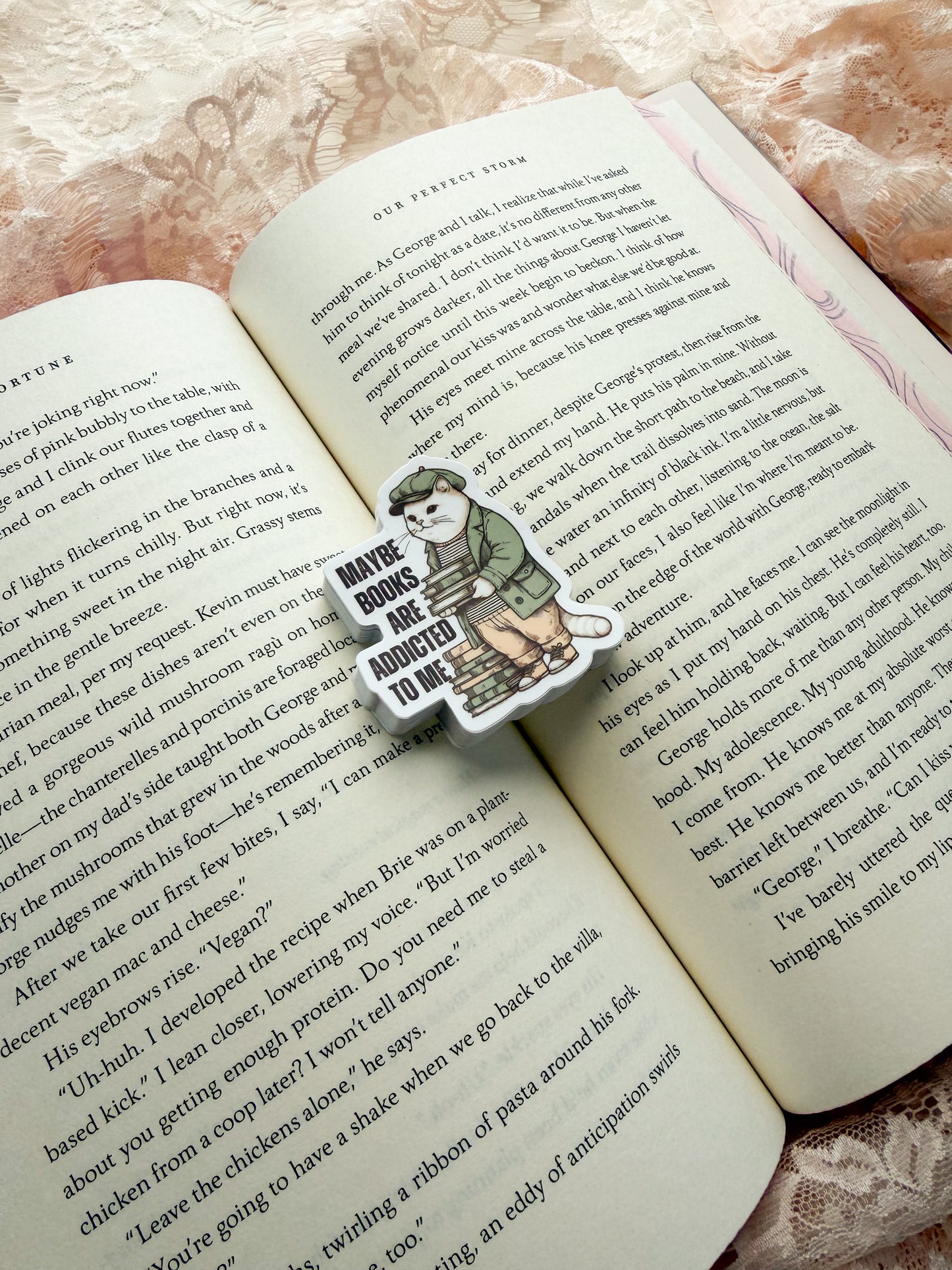 Bookish Cat Sticker