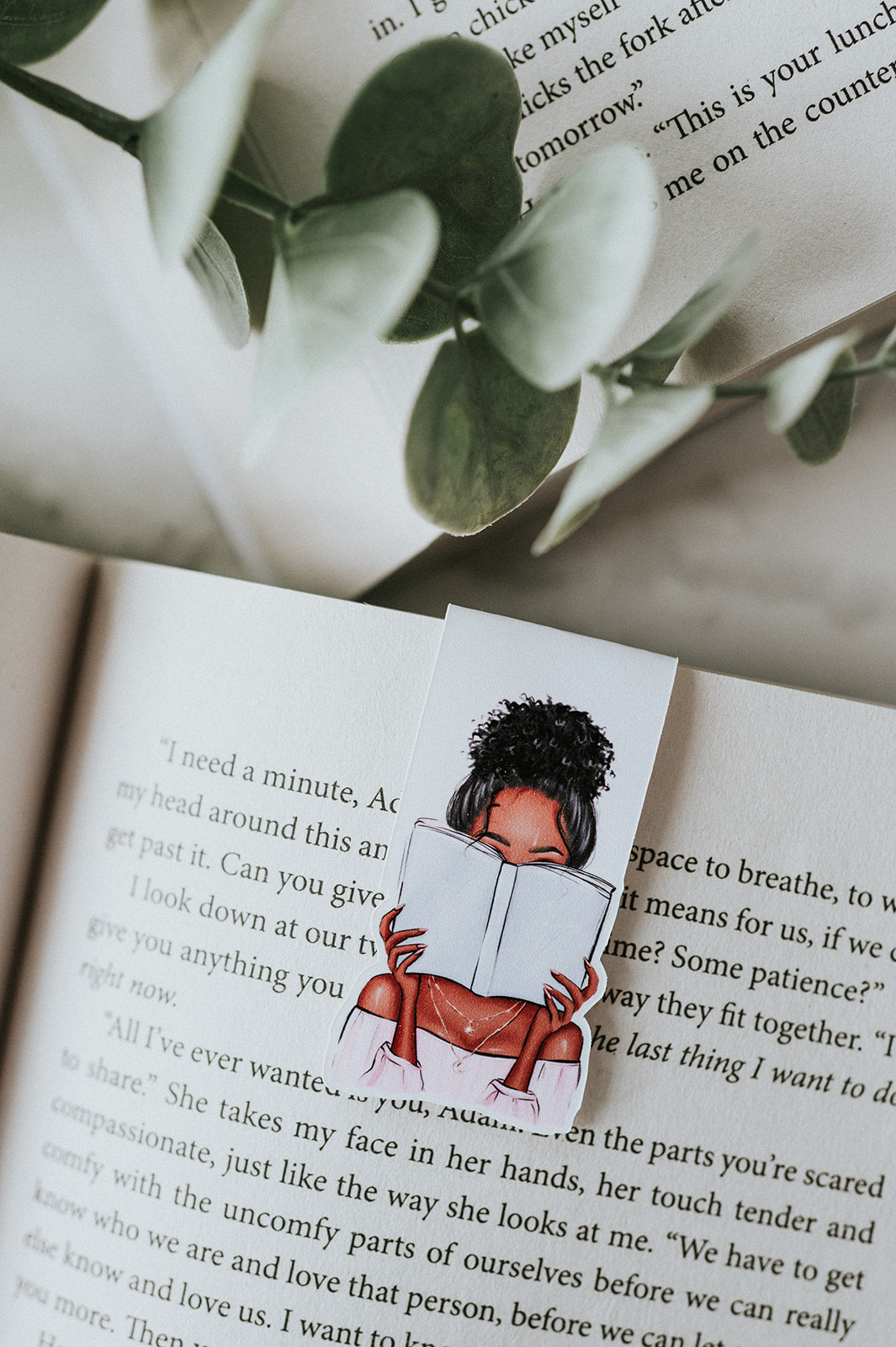Reading Girl Magnetic Bookmark image 3