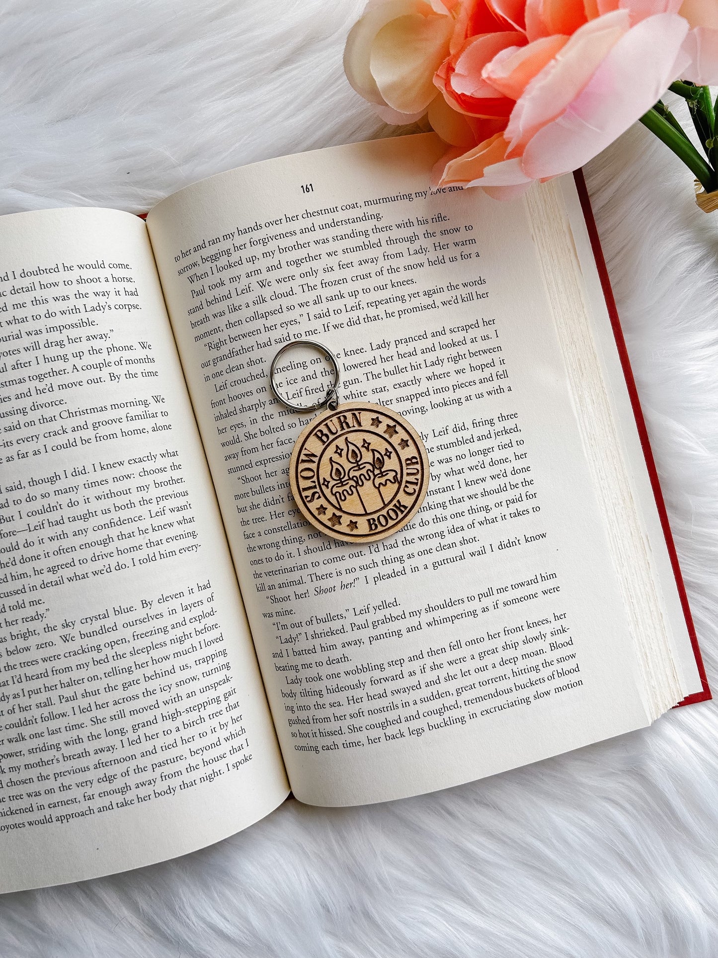 Book Club Wooden Keychain image 8