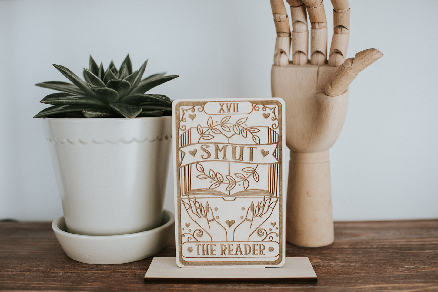 The Reader - Smut Tarot Card Shelf Sitter w/ Stand image 1