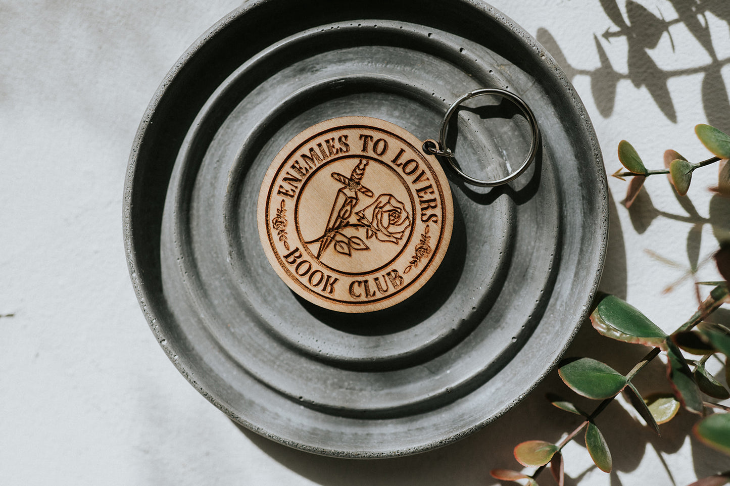 Book Club Wooden Keychain image 1