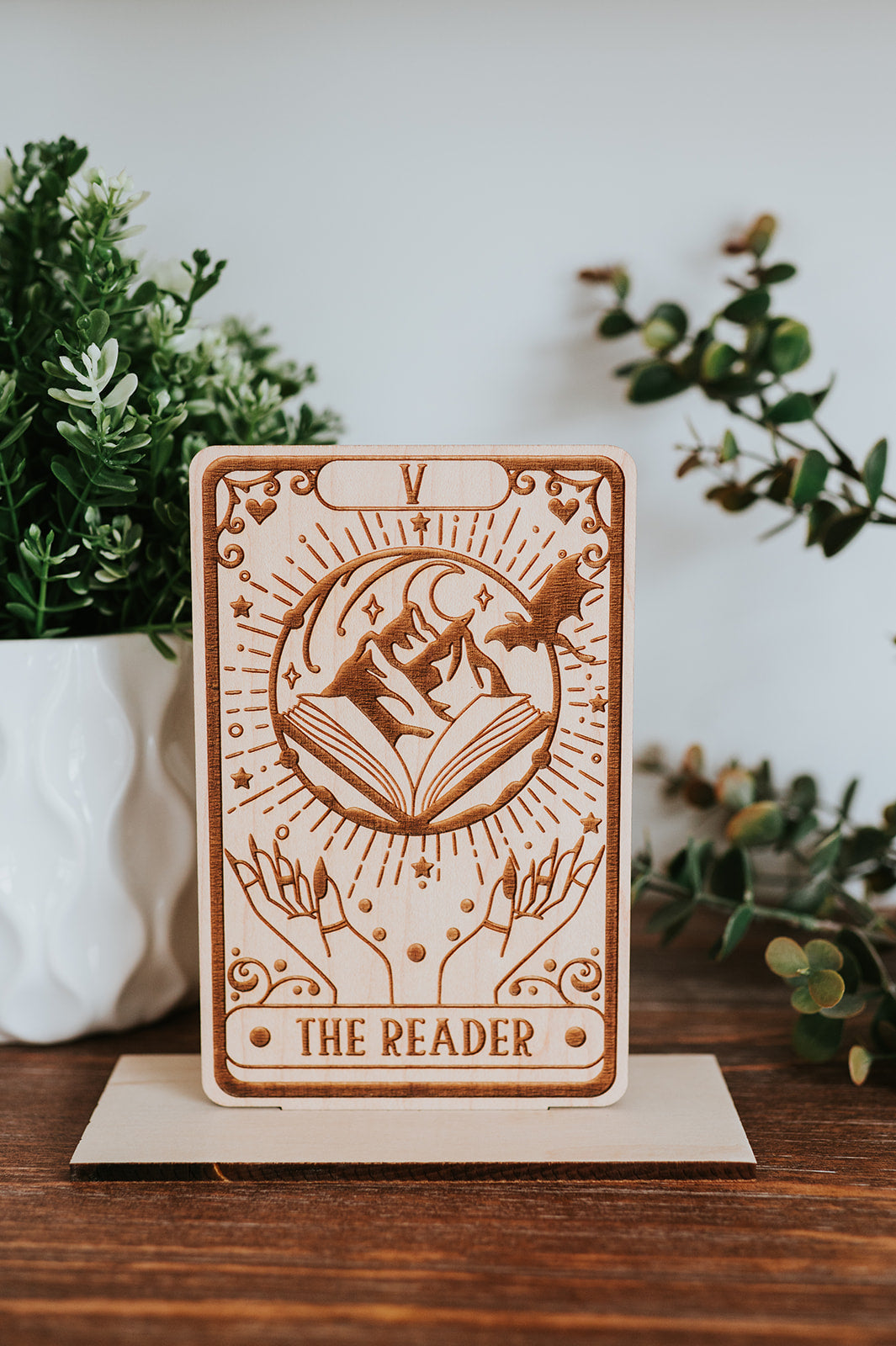 The Reader Tarot Card Shelf Sitter w/ Stand image 1