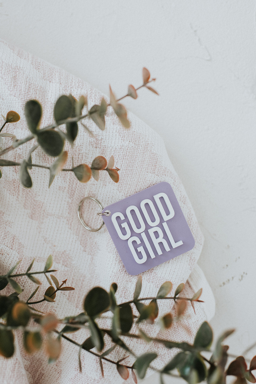 Good Girl Square Acrylic Keychain image 2