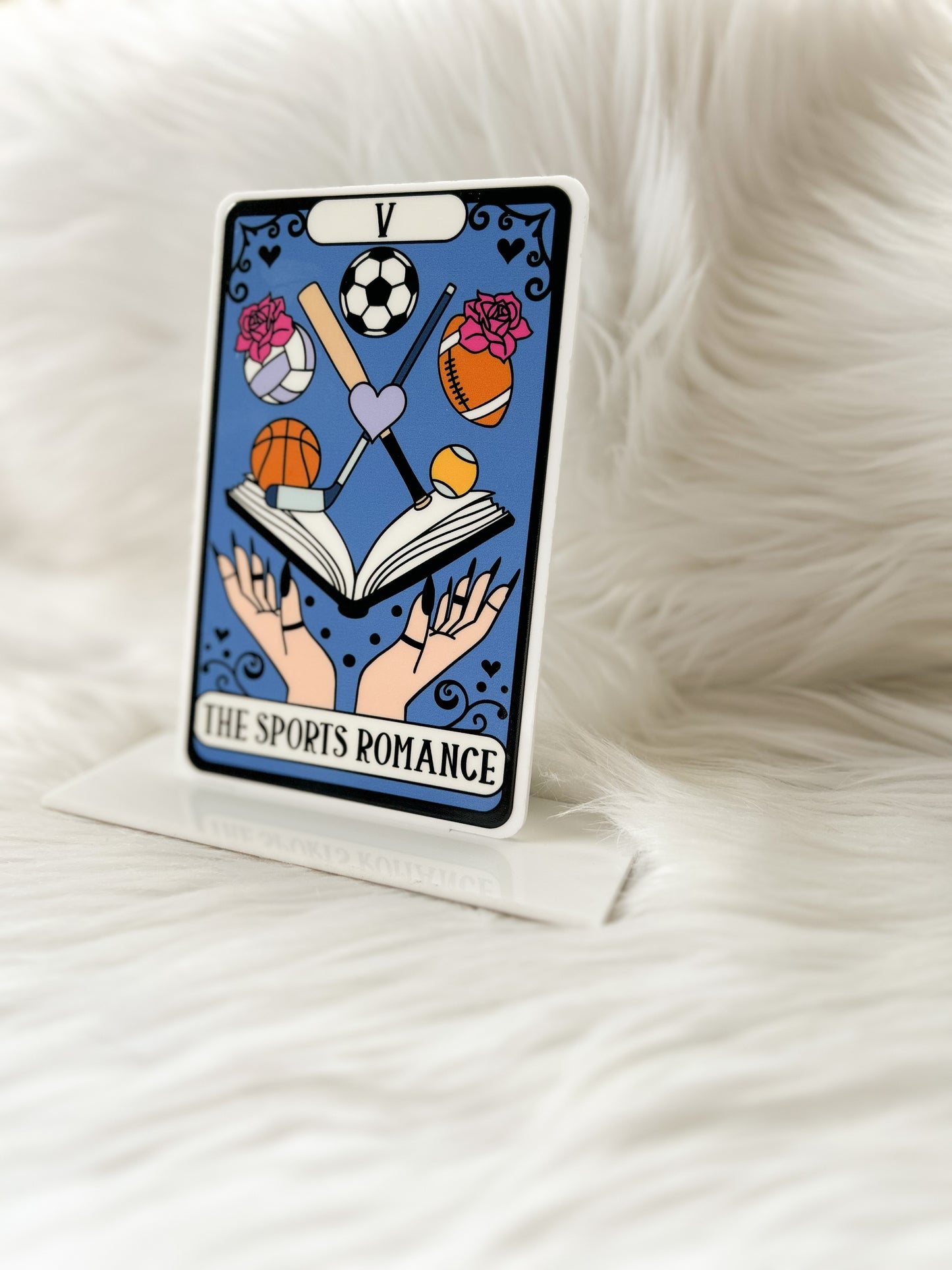 The Sports Romance Tarot Card Acrylic Sign image 1
