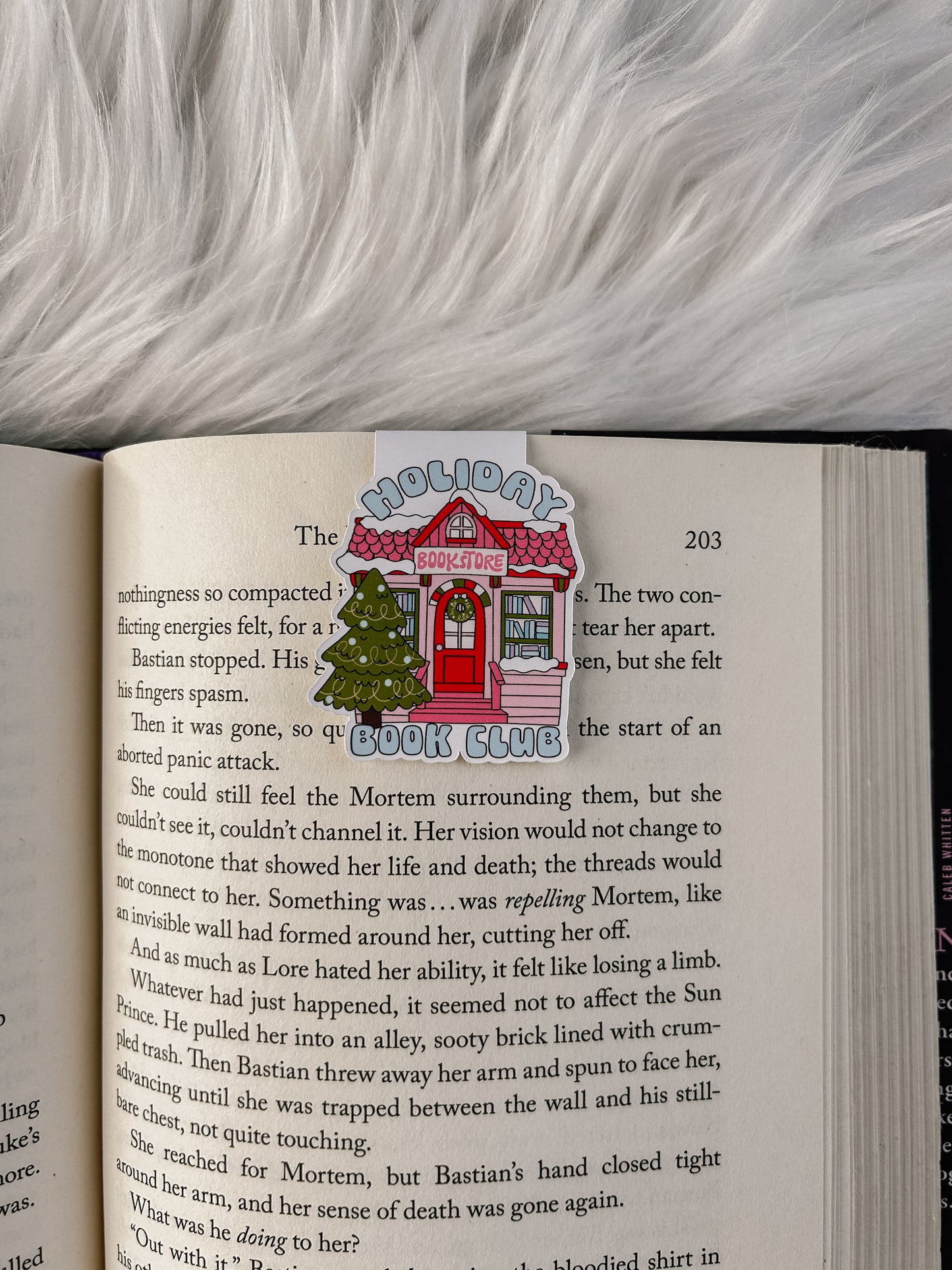 Holiday Book Club Magnetic Bookmark image 0