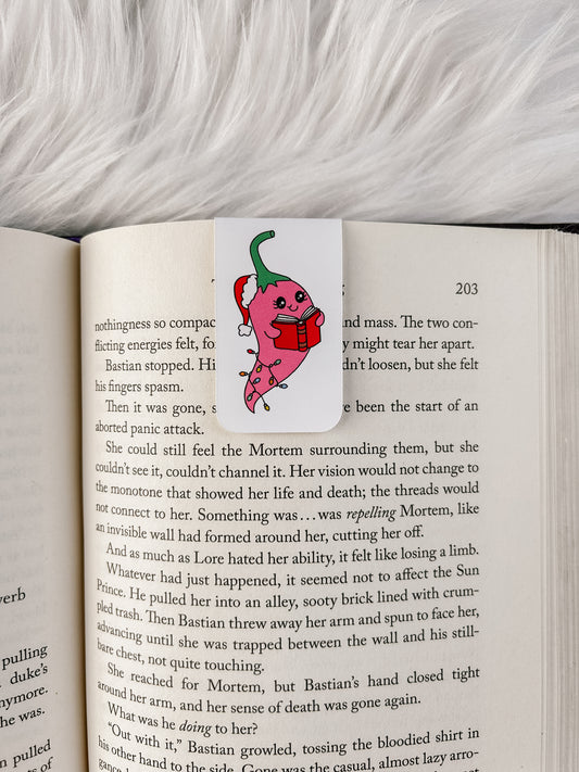 Festive Chili Pepper Magnetic Bookmark image 0