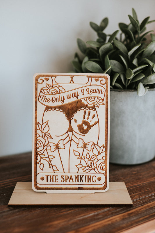 The Spanking Tarot Card Shelf Sitter w/ Stand image 0