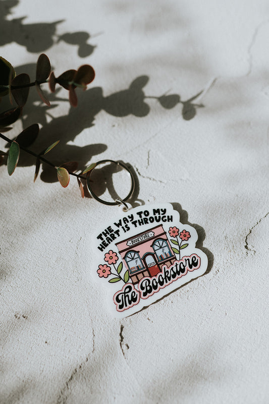 Bookstore Acrylic Keychain image 0