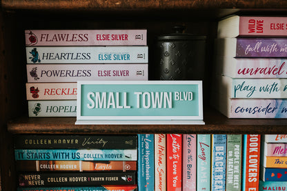 Small Town Blvd Shelf Sign image 0