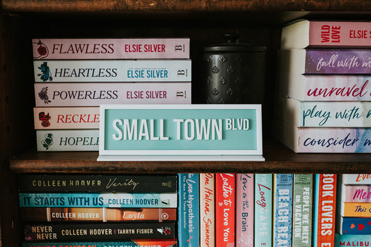 Small Town Blvd Shelf Sign image 0