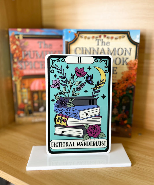Fictional Wanderlust Tarot Card Acrylic Sign image 0
