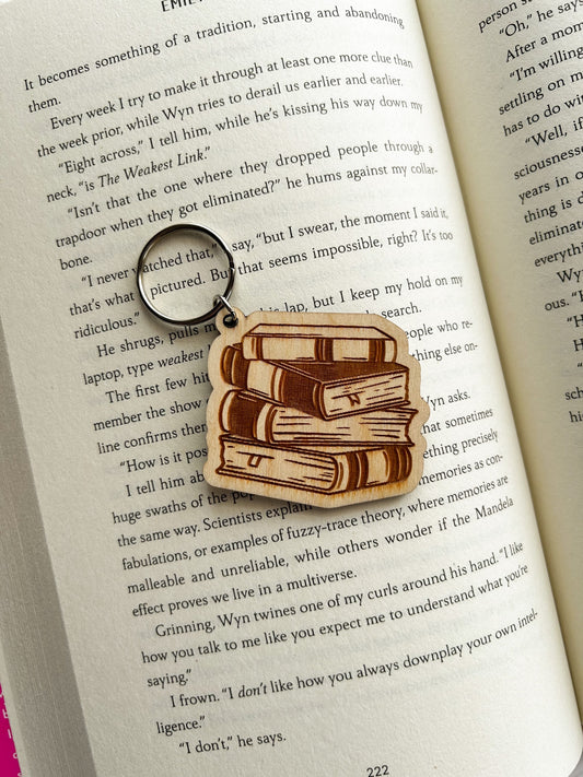 Book Stack Keychain image 0