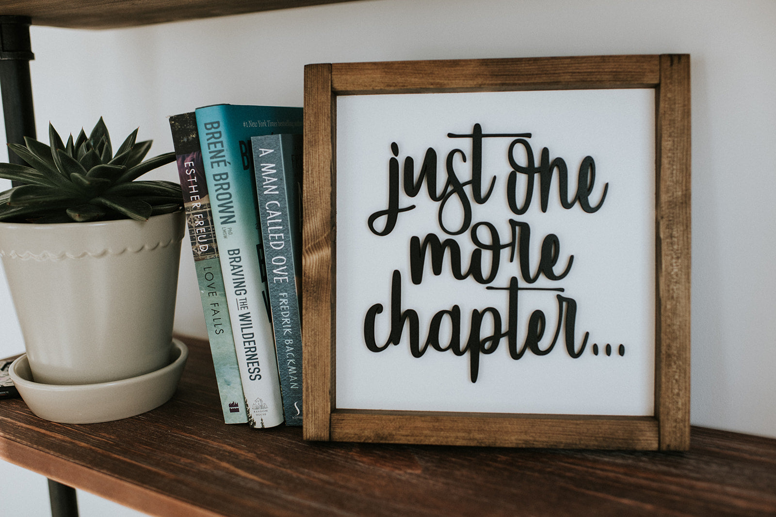 Just One More Chapter Framed Sign image 1