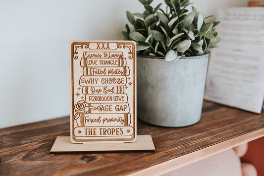 The Tropes Tarot Card Shelf Sitter w/ Stand image 0