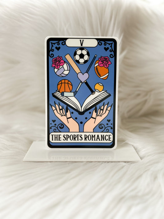 The Sports Romance Tarot Card Acrylic Sign image 0
