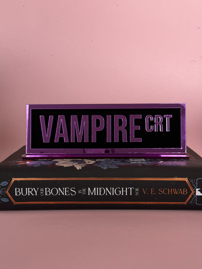 Vampire Crt Street Sign