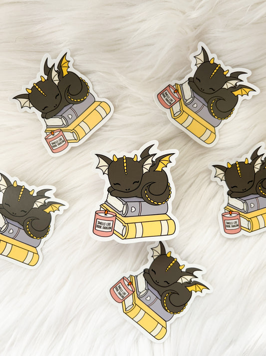 Book Dragon Sticker