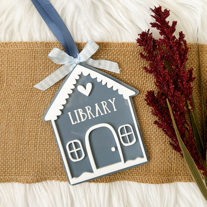 Bookstore/Library Acrylic Ornament