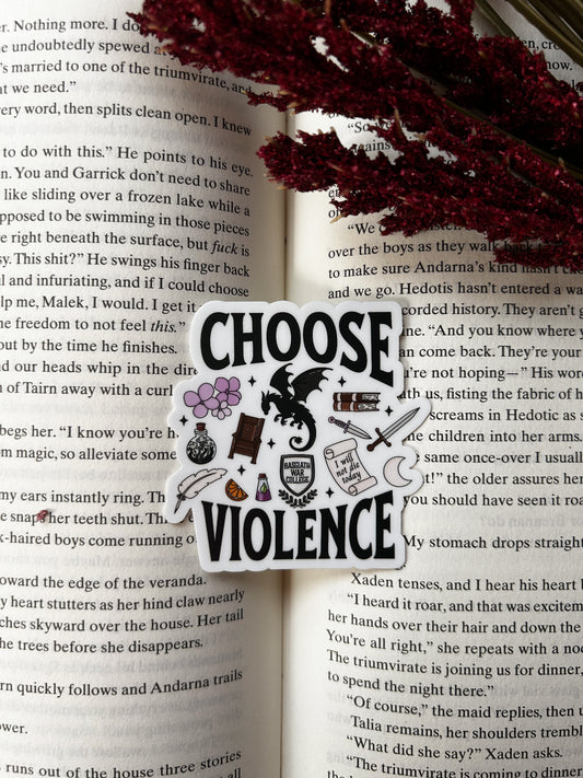 Choose Violence Sticker