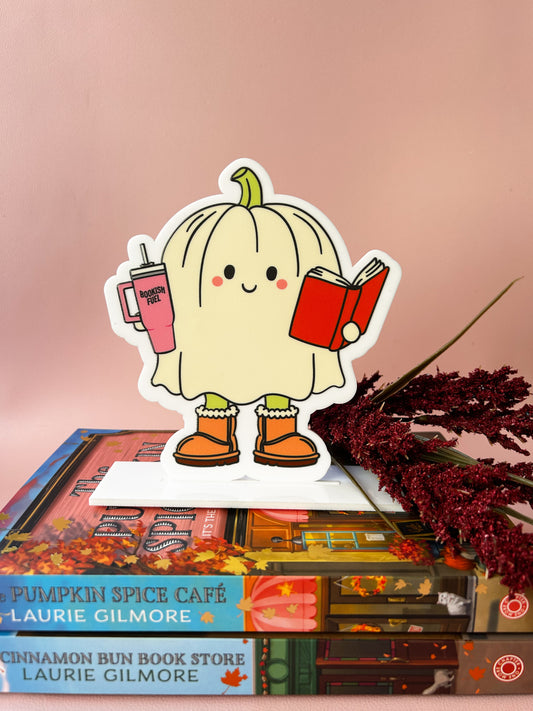 Fall Ghoul Acrylic Shelf Sign w/ Stand