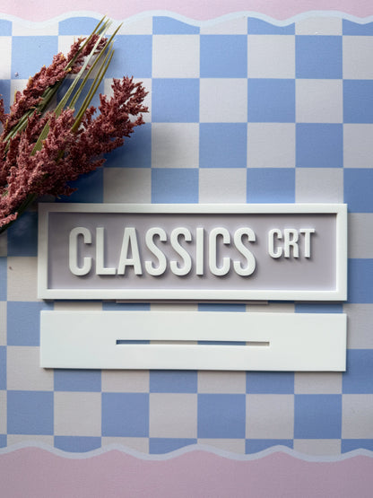Classics Crt Street Sign