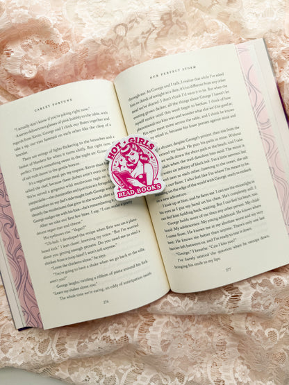 Hot Girls Read Books Sticker