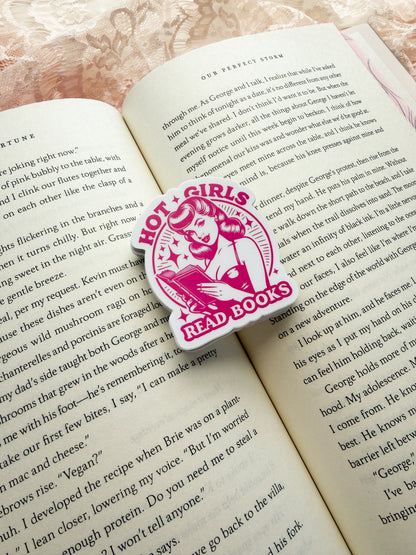Hot Girls Read Books Sticker