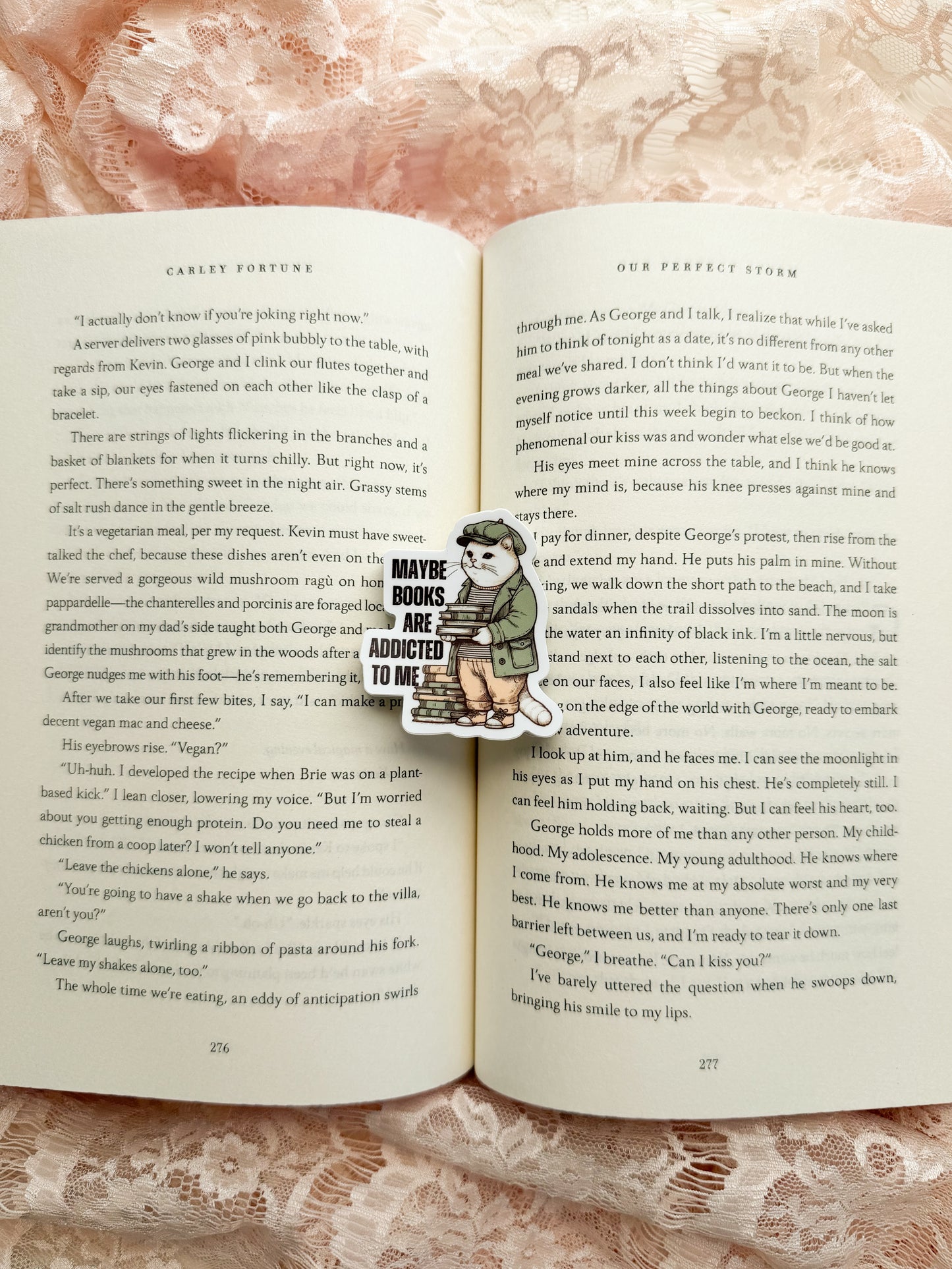 Bookish Cat Sticker