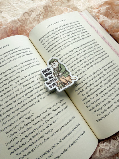 Bookish Cat Sticker
