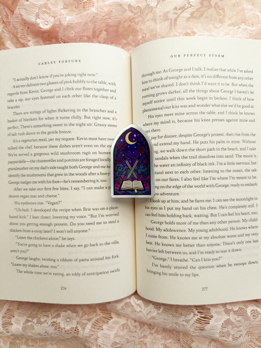 Holographic Bookish Window Sticker