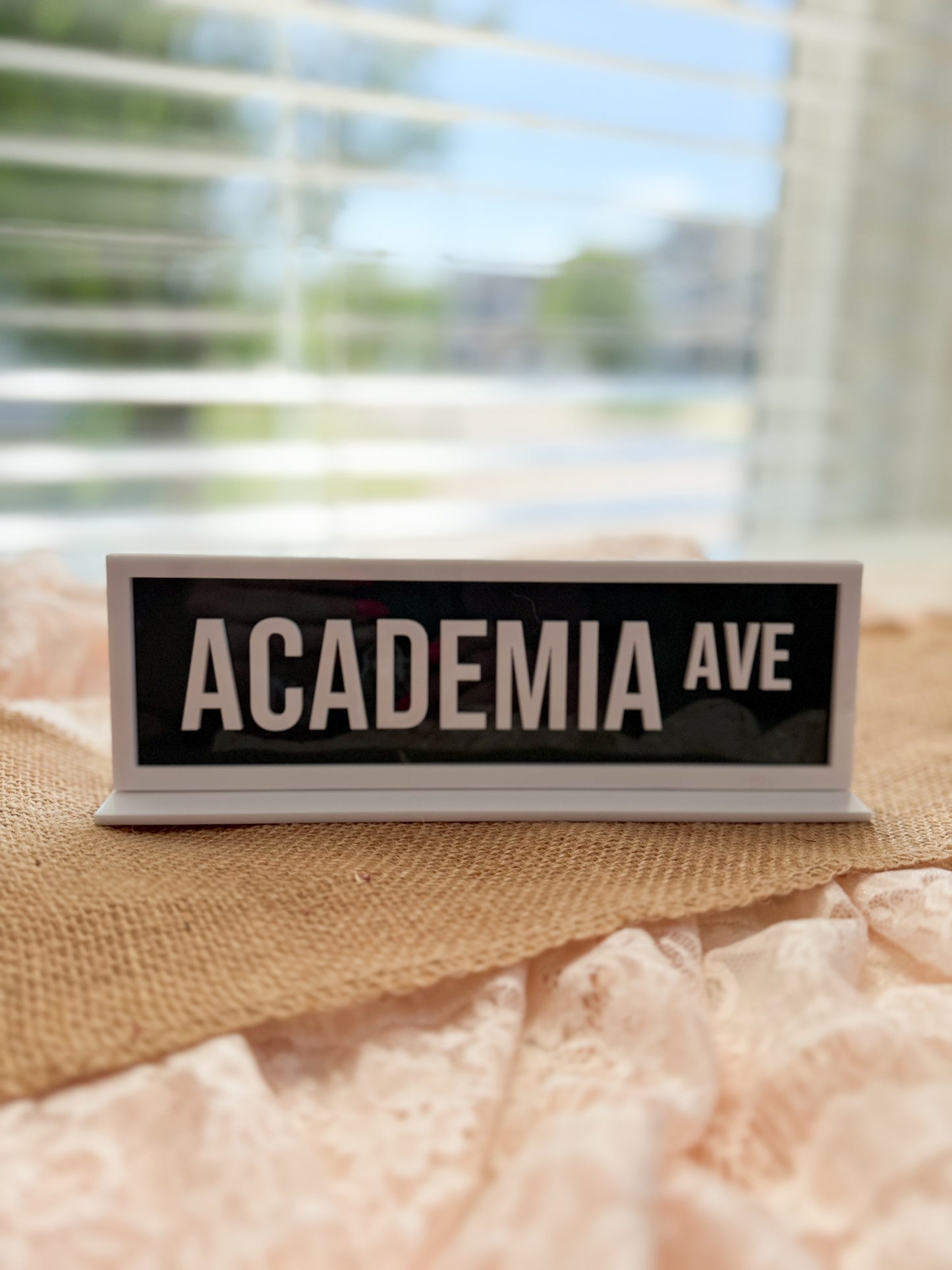Academia Ave Street Sign