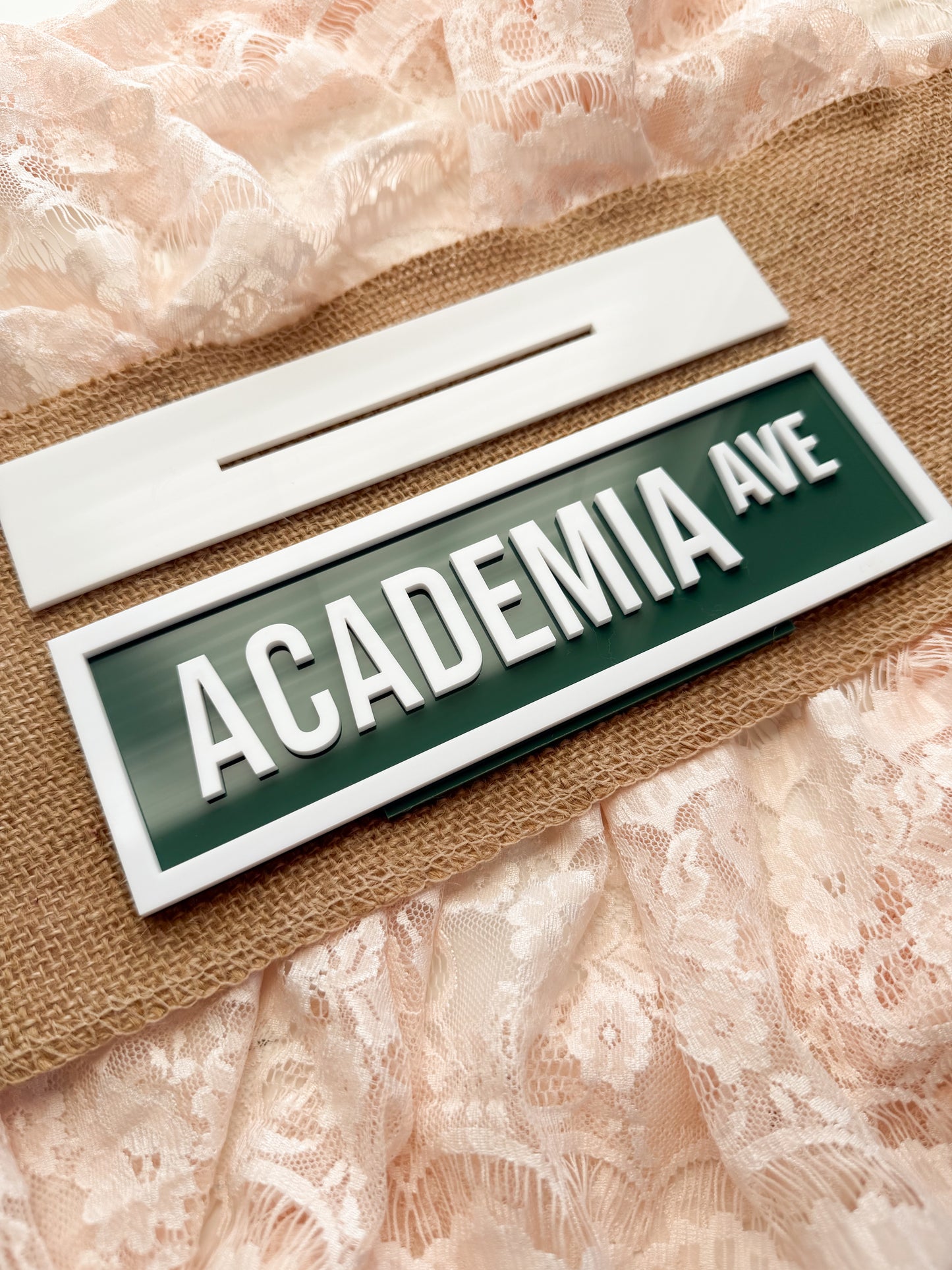 Academia Ave Street Sign