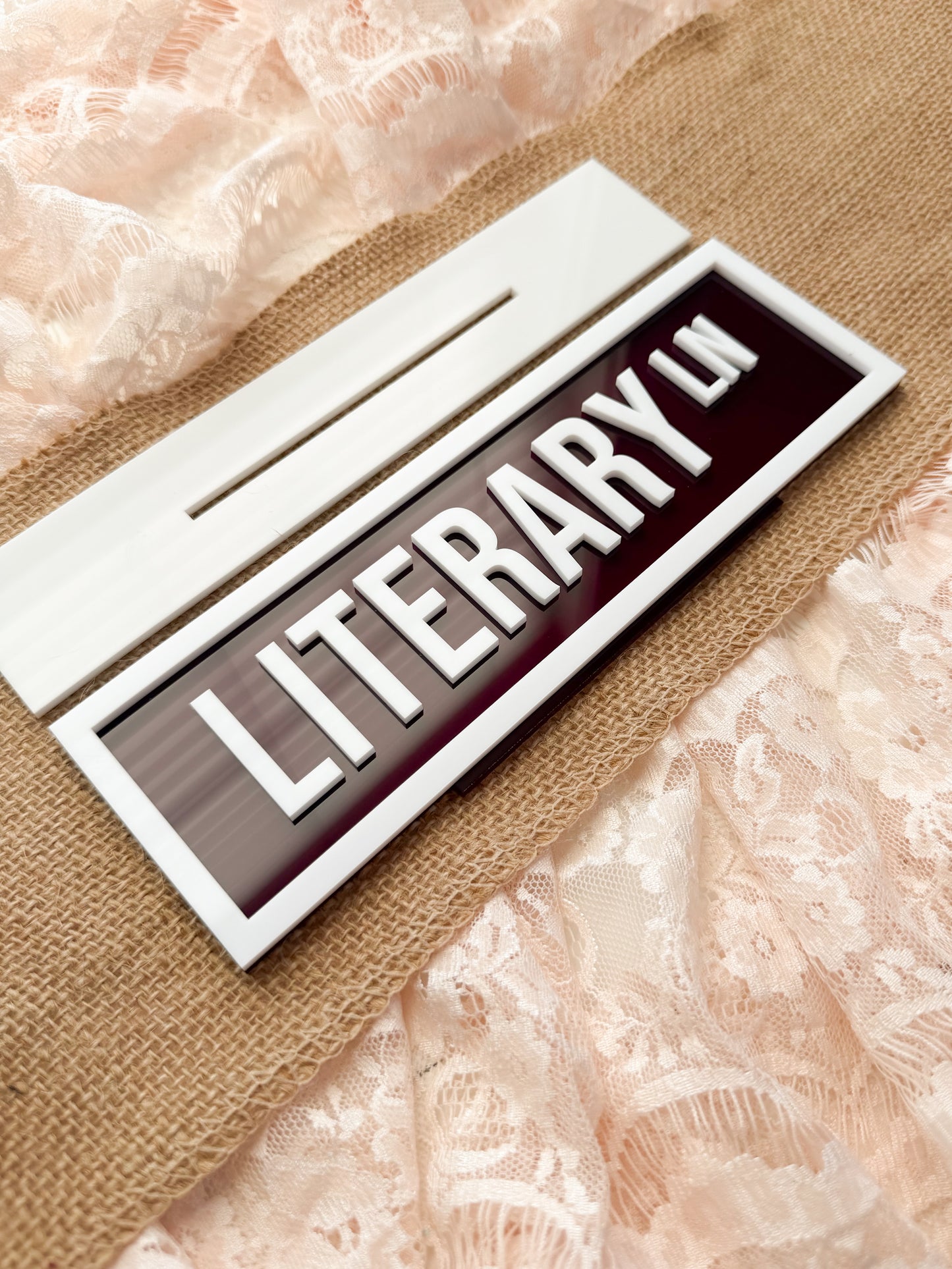 Literary Ln Street Sign