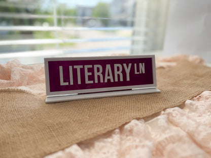 Literary Ln Street Sign