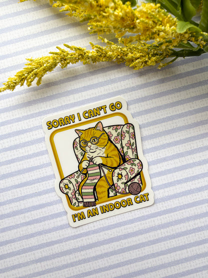I'm An Indoor Cat Sticker