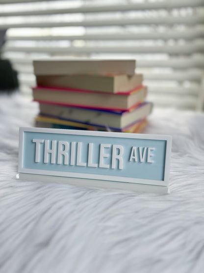 Thriller Ave Shelf Sign image 1
