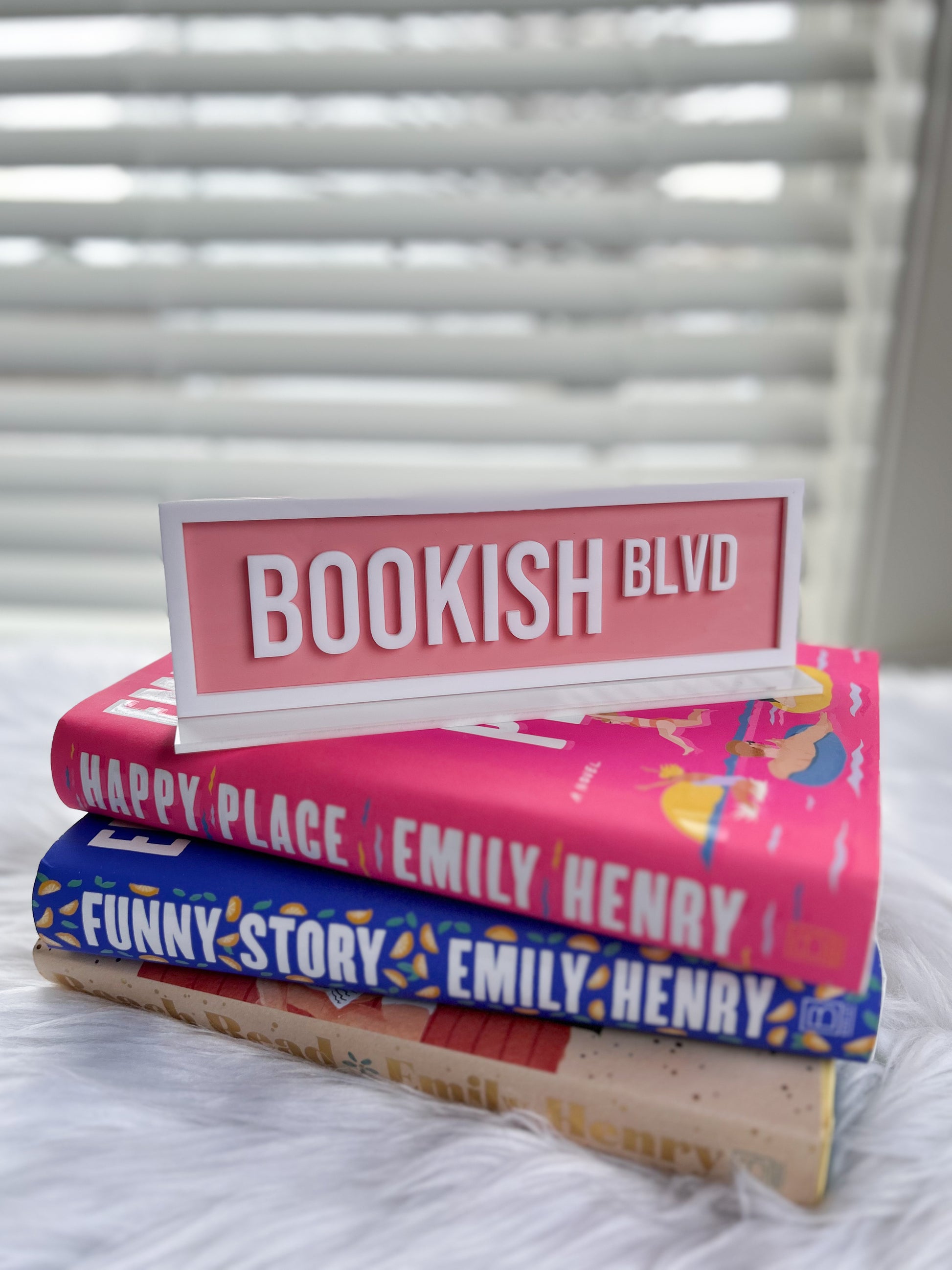 Bookish Blvd Shelf Sign image 1