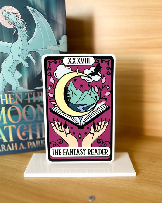 The Fantasy Reader Tarot Card Acrylic Sign image 0