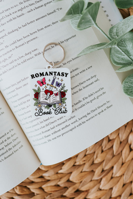 Romantasy Book Club Keychain image 0
