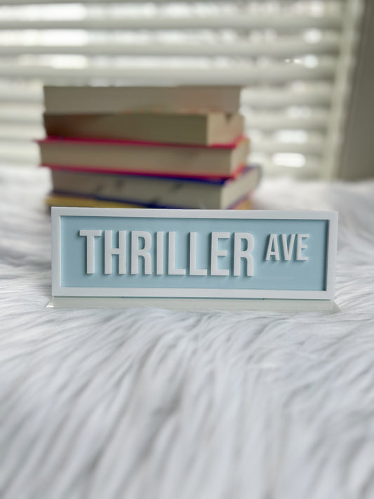 Thriller Ave Shelf Sign image 0