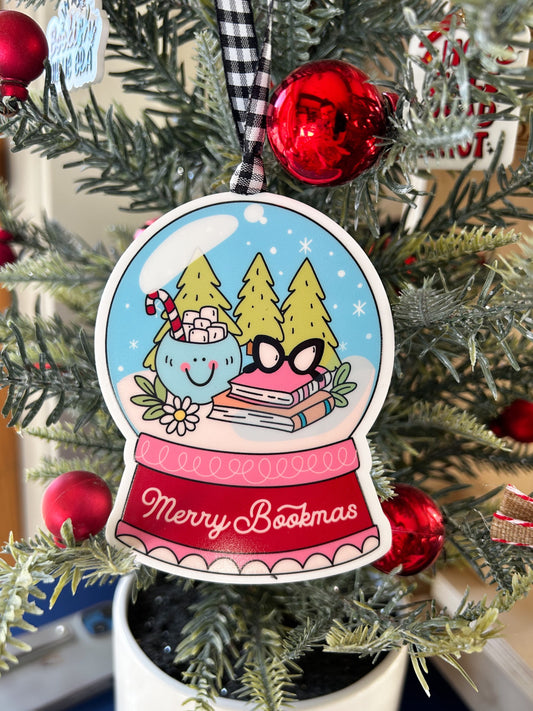 Merry Bookmas Acrylic Ornament  image 0