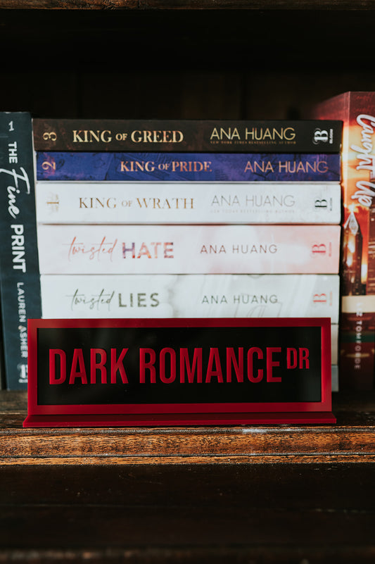 Dark Romance Dr Shelf Sign image 0
