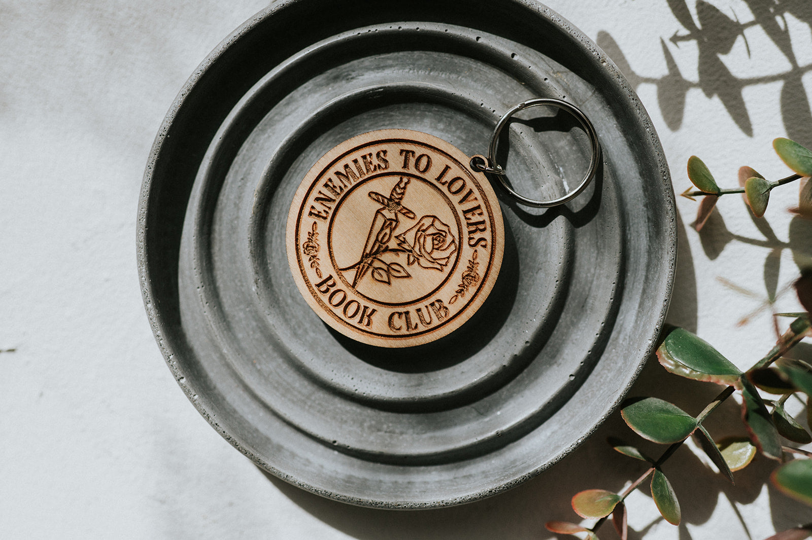 Book Club Wooden Keychain  image 1